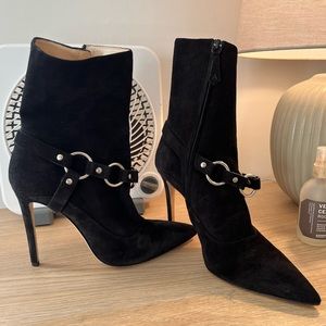 Altuzarra black ankle boot suede nwt